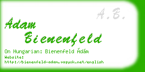 adam bienenfeld business card
